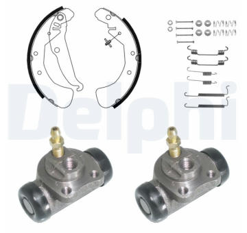 Sada brzdových čelistí DELPHI 942