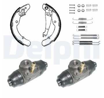 Sada brzdových čelistí DELPHI 945