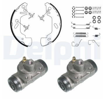 Sada brzdových čelistí DELPHI 954