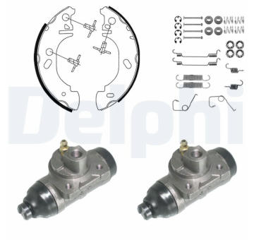 Sada brzdových čelistí DELPHI 957