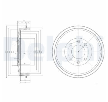 Brzdový buben DELPHI BF169
