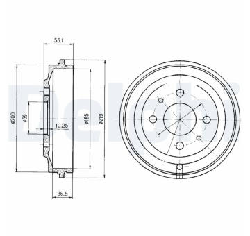 Brzdový buben DELPHI BF389