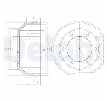 Brzdový buben DELPHI BF467