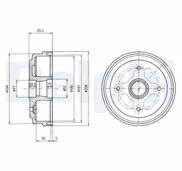 Brzdový buben DELPHI BF490