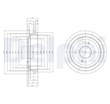Brzdový buben DELPHI BF516