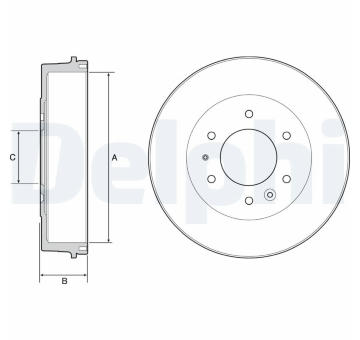 Brzdový buben DELPHI BF527