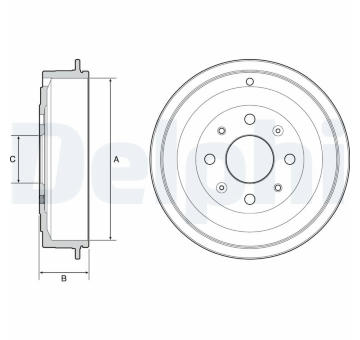Brzdový buben DELPHI BF541