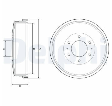 Brzdový buben DELPHI BF559