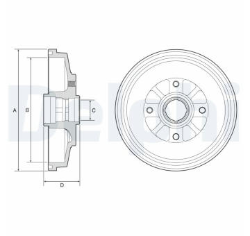 Brzdový buben DELPHI BF577