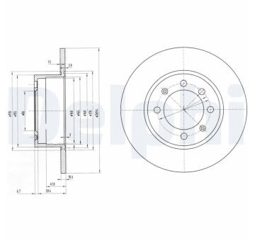 Brzdový kotouč DELPHI BG2112