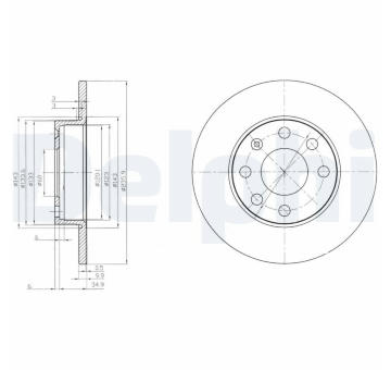 Brzdový kotúč DELPHI BG2149
