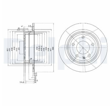Brzdový kotouč DELPHI BG2211