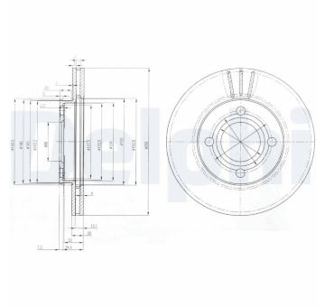 Brzdový kotouč DELPHI BG2333