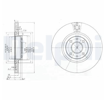 Brzdový kotouč DELPHI BG2407