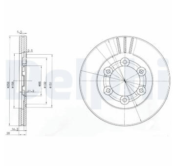 Brzdový kotouč DELPHI BG2416