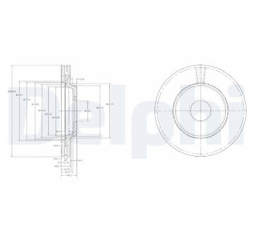 Brzdový kotouč DELPHI BG2419