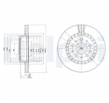 Brzdový kotouč DELPHI BG2426