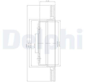 Brzdový kotouč DELPHI BG2436