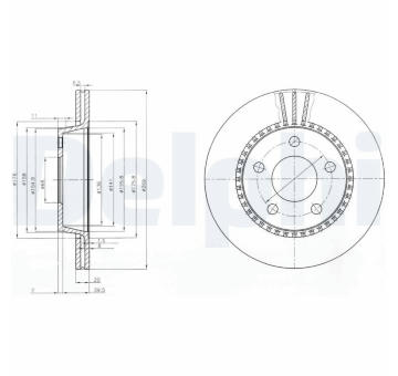 Brzdový kotouč DELPHI BG2519