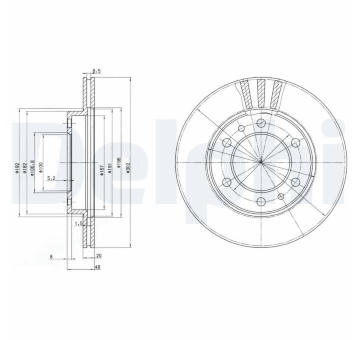 Brzdový kotouč DELPHI BG2591