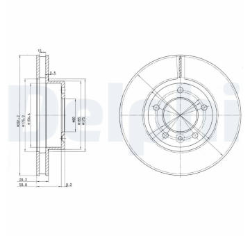 Brzdový kotouč DELPHI BG2613