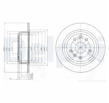 Brzdový kotouč DELPHI BG2614