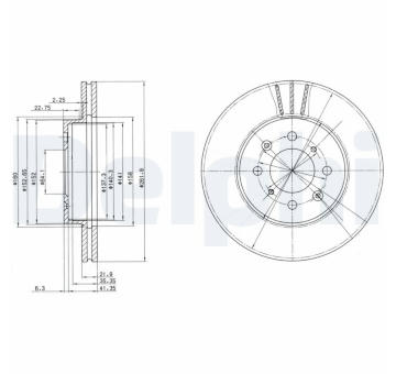 Brzdový kotouč DELPHI BG2615