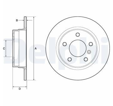 Brzdový kotouč DELPHI BG2624