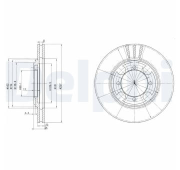 Brzdový kotúč DELPHI BG2628