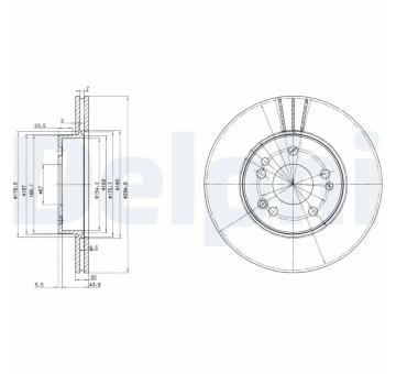 Brzdový kotouč DELPHI BG2677