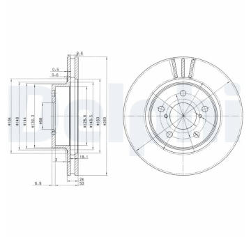 Brzdový kotouč DELPHI BG2767