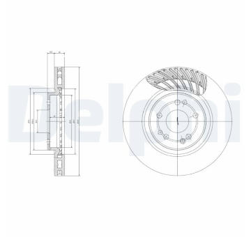 Brzdový kotouč DELPHI BG2775