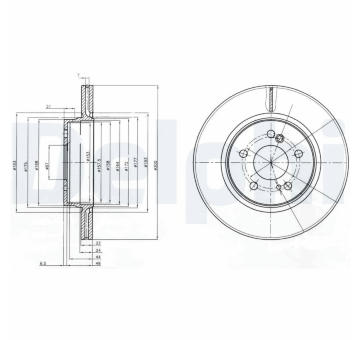 Brzdový kotouč DELPHI BG2776