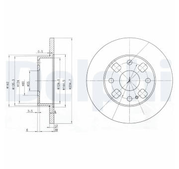 Brzdový kotouč DELPHI BG2778