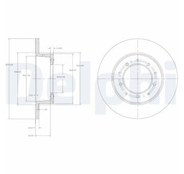 Brzdový kotouč DELPHI BG2799
