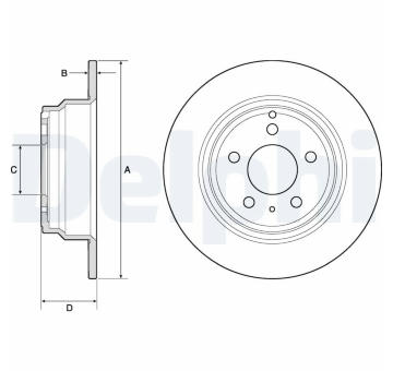 Brzdový kotouč DELPHI BG2842
