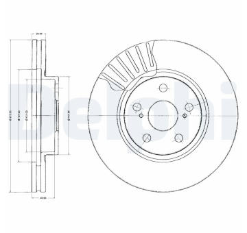 Brzdový kotouč DELPHI BG2887
