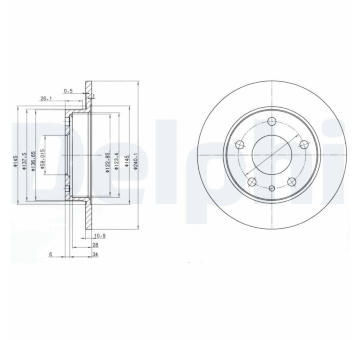 Brzdový kotouč DELPHI BG2914