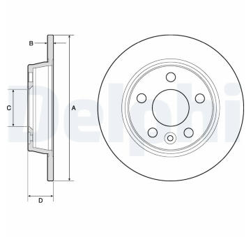 Brzdový kotouč DELPHI BG3026