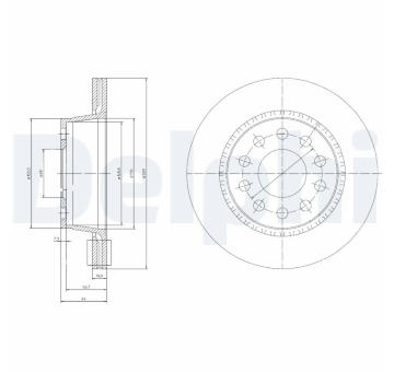 Brzdový kotouč DELPHI BG3031