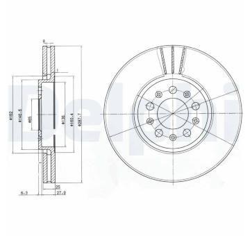 Brzdový kotouč DELPHI BG3035