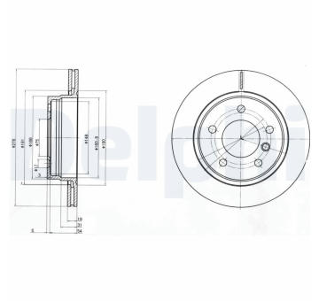 Brzdový kotouč DELPHI BG3041C