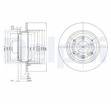 Brzdový kotouč DELPHI BG3060