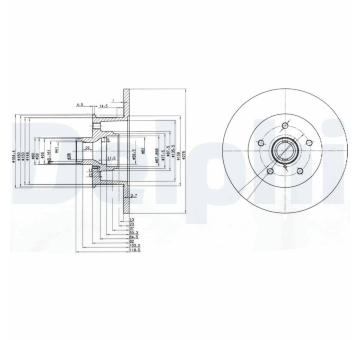 Brzdový kotouč DELPHI BG310