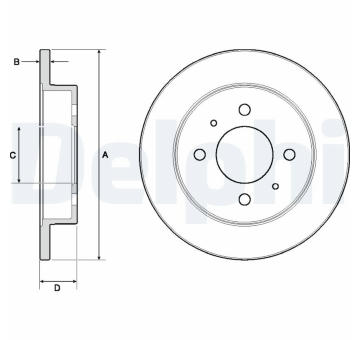 Brzdový kotouč DELPHI BG3112