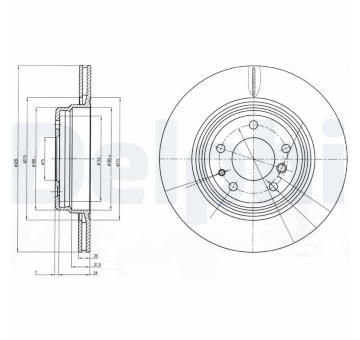 Brzdový kotouč DELPHI BG3213