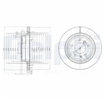 Brzdový kotouč DELPHI BG3214