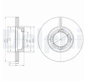 Brzdový kotouč DELPHI BG3220