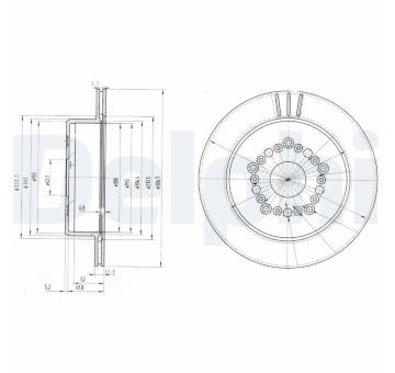 Brzdový kotouč DELPHI BG3230
