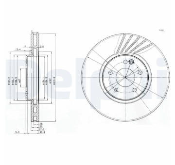 Brzdový kotouč DELPHI BG3238